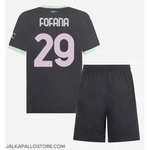 AC Milan Youssouf Fofana #29 Kolmaspaita Lapsille 2024-25 Lyhythihainen (+ shortsit)